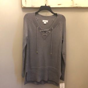 🎀NEW🎀Liz Claiborne Lace-Up Sweater